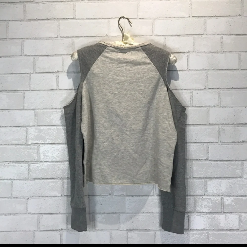 Rag & Bone sassy raw hem cold shoulder top - Picture 4 of 5